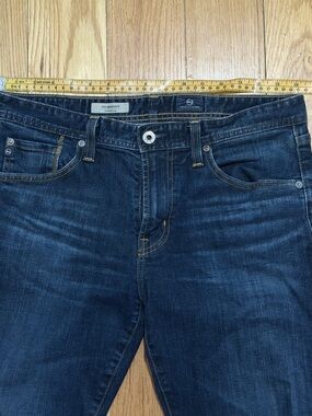 Ag Adriano Goldschmied Men's Straight Dark Blue Jeans